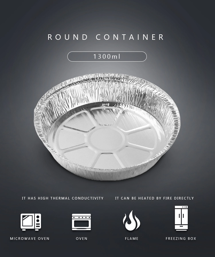 9 Inch Disposable Aluminum Foil Round Baking Pan with Lid