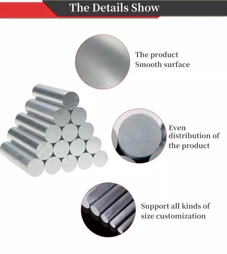 Aluminum Rod Steel 3003 4032 5052 6061 6101 7075 2mm 6mm 10mm 30mm Aluminium Round Bar Stock Supplier