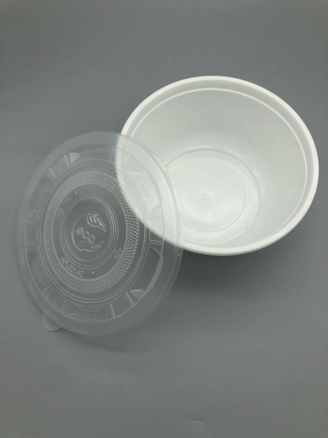 Round Salad Bowl Take out Plastic Box Wherever to Go