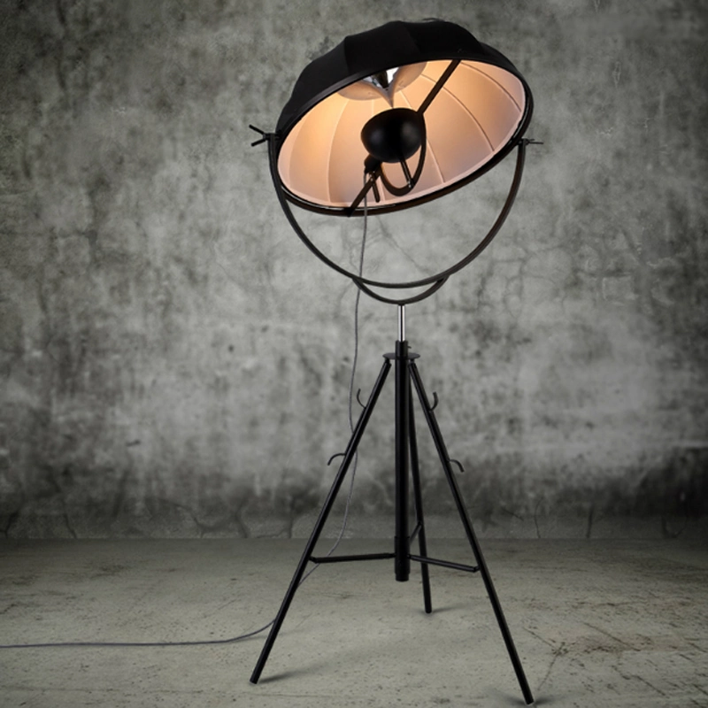 Nordic Minimalist Creative Semicircular Metal Lampshade Photography Satellite Decoration Floor Lamp E27 (WH-MFL-107)