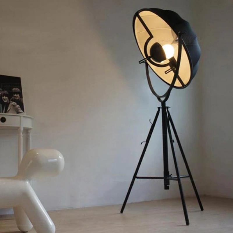 Nordic Minimalist Creative Semicircular Metal Lampshade Photography Satellite Decoration Floor Lamp E27 (WH-MFL-107)