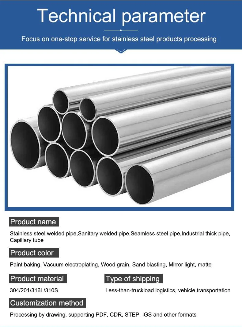 Reliable AISI 303 Stainless Steel Pipe 2mm Diameter, for Automotive Components