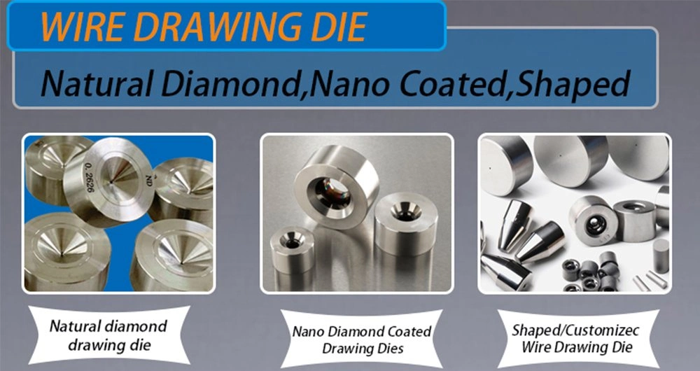 Nano Coated Diamond Wire Drawing Dies for Copper Aluminum Alloys Stainless Steel Wires and Tubes