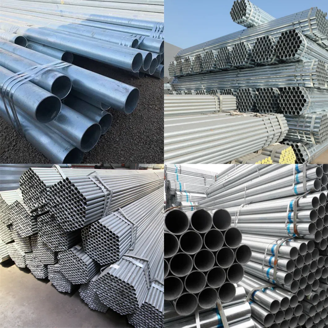 Standard Packing ERW Ouersen Galvanized Round Steel Tube Pipe with Low Price