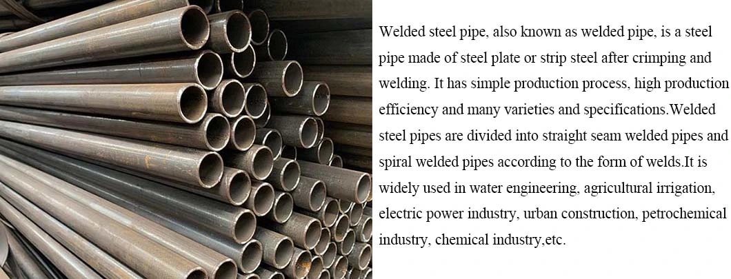 Manufacturer Price Straight Welded Stainless Carbon Alloy Round Steel Pipe A226 A139 Pipe