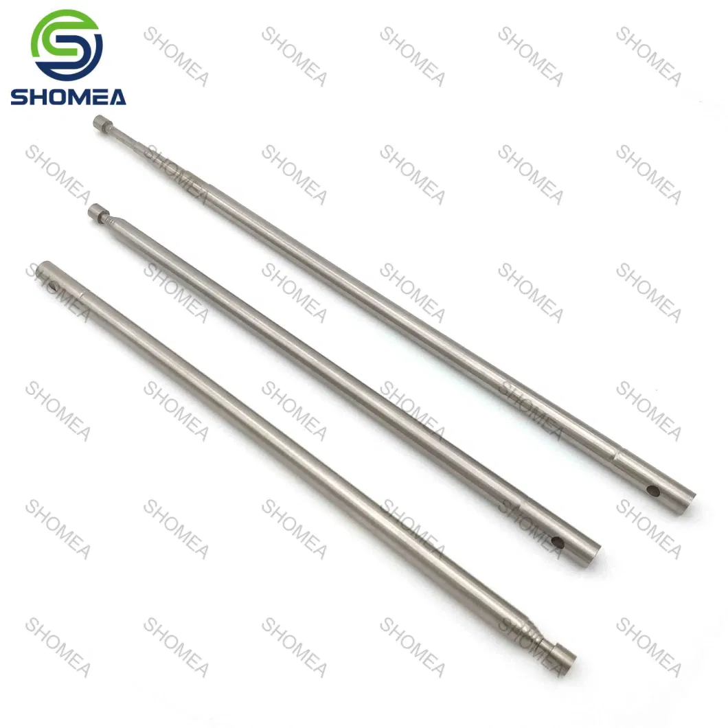 No-Rotating Stainless Steel Telescopic Tube with Slot