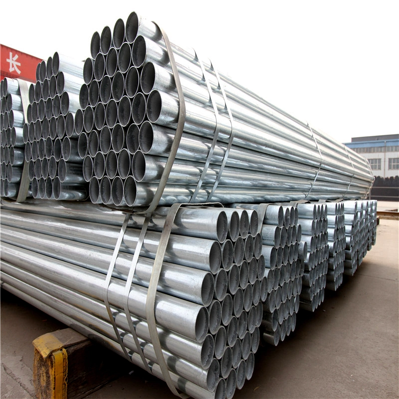 China Wholesale Round Galvanized Steel Pipe Zinc Coated Pipe Low Price
