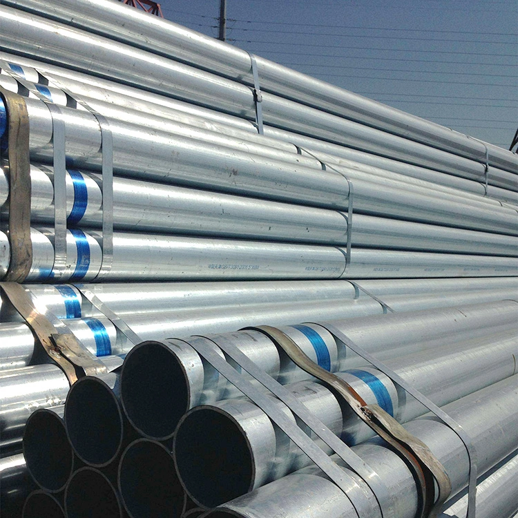 China Wholesale Round Galvanized Steel Pipe Zinc Coated Pipe Low Price
