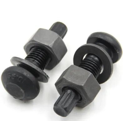 High Strength Steel Structure Torsional Shear Bolts Semi-Round Head Screws