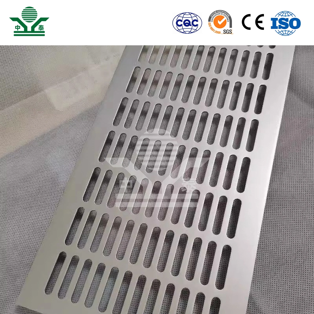 Zhongtai Stainless Steel Round Hole Perforated Metal Sheet China Manufacturers Ss Perforated Sheet 20m Length Stainless Steel Perforated Circular Plate