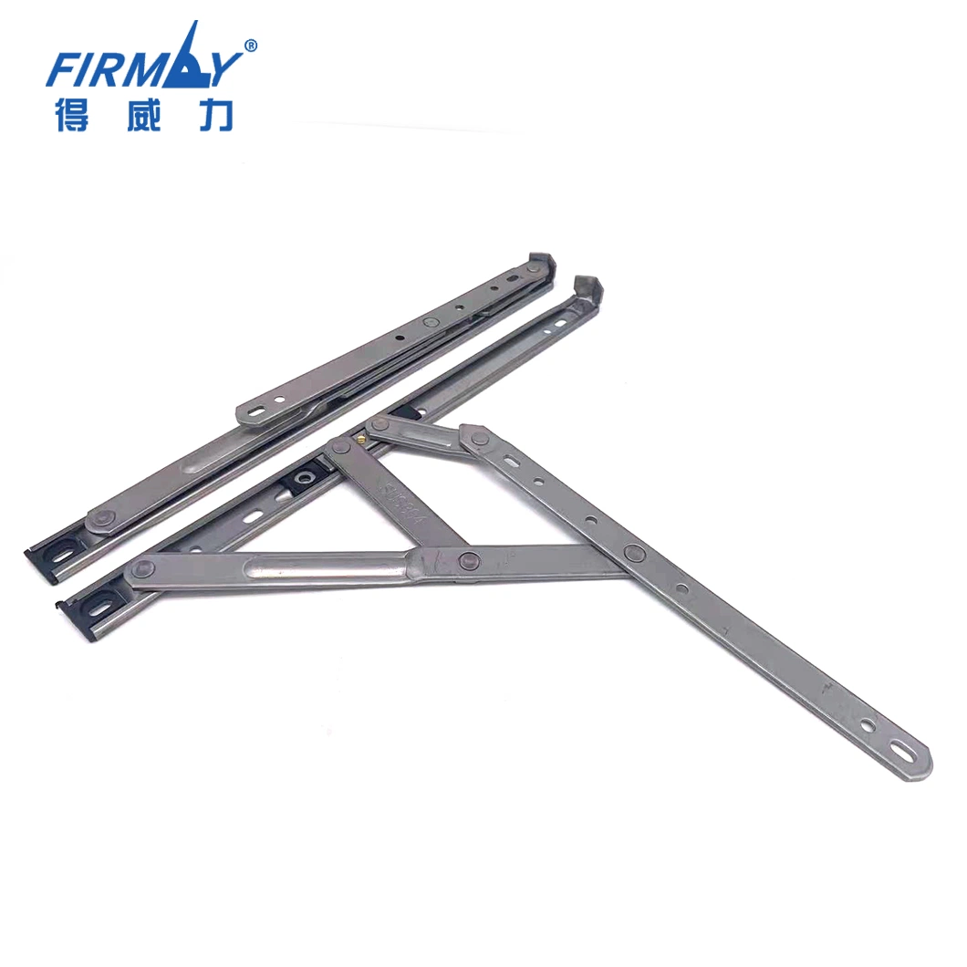 Casement Window Heavy Duty Stainless Steel 12-24 Inch Round Groove 4 Bar Friction Stay Hinge