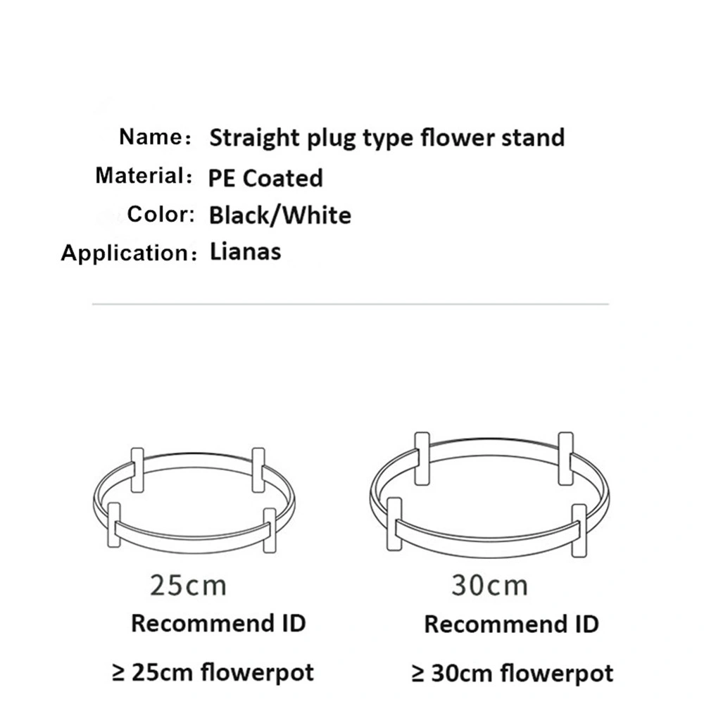 Straight Type Garden Plant Lianas Climbing Trellis Outdoor Flower Metal Support Rod