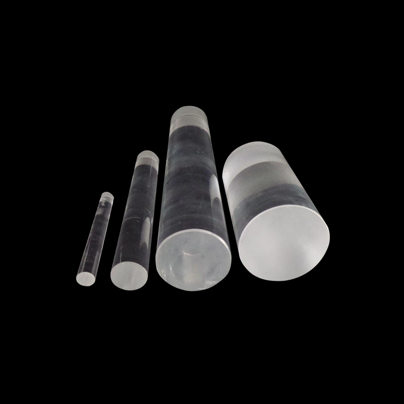 High Temperature Transparent High Purity Light Guide Rod Corrosion Resistant Guide Quartz Rod