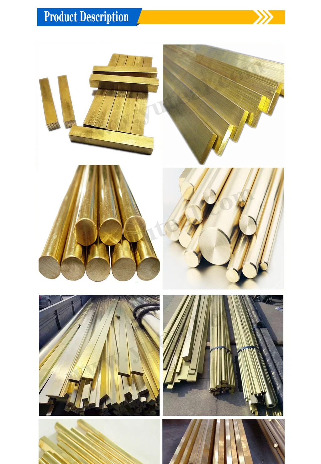 ASTM Standard Corrosion Resistant Brass Round Rod/C90700 C93200 C95400 Brass Round Rod