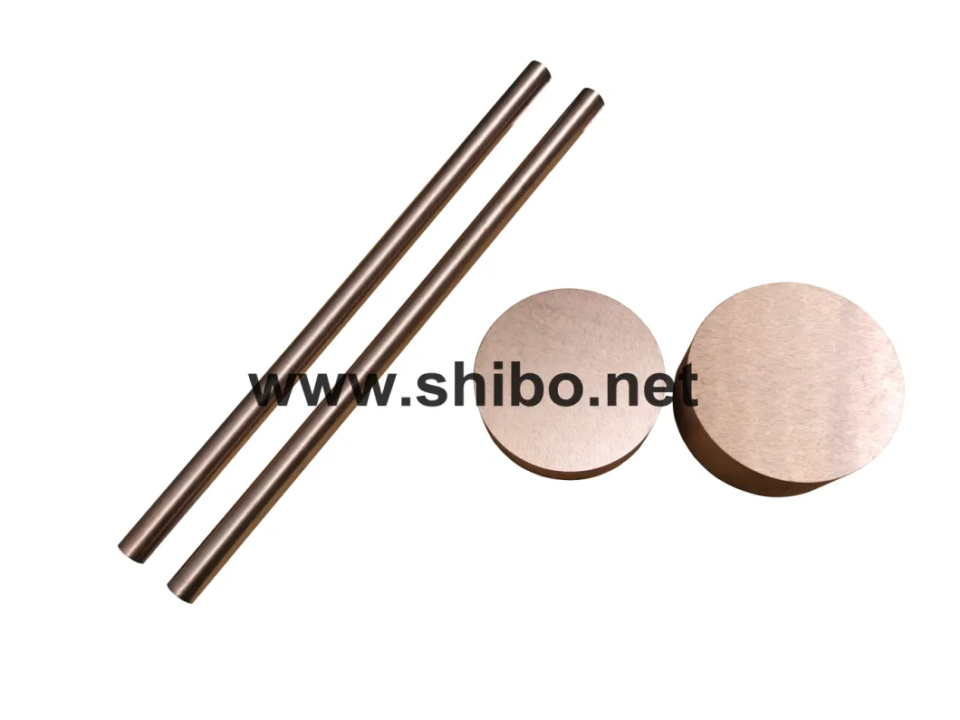 Experienced Manufacturer Tungsten Copper Round Rod, Cuw Round Rod with Custom-Size