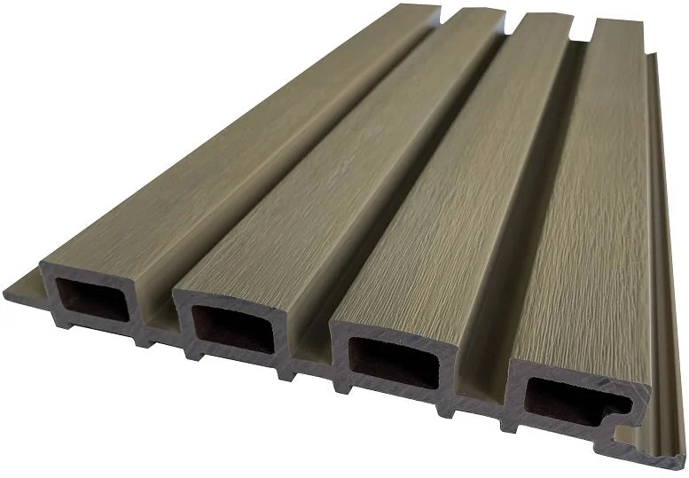 Commercial Wood Plastic Composite WPC Board Flooring Decking Round Hole