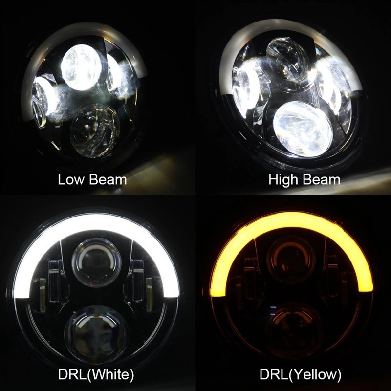 7 Inch Headlight Round LED Headlight Wholesales for Jeep Wrangler Jk