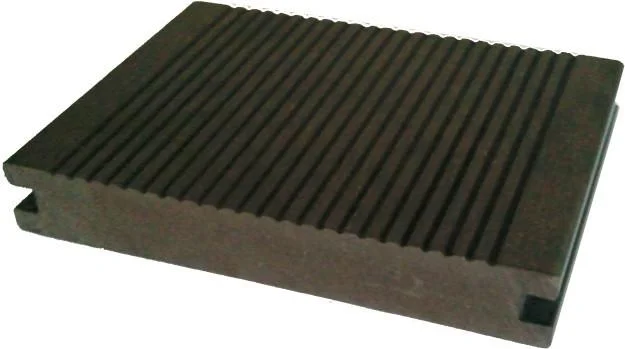 Commercial Wood Plastic Composite WPC Board Flooring Decking Round Hole