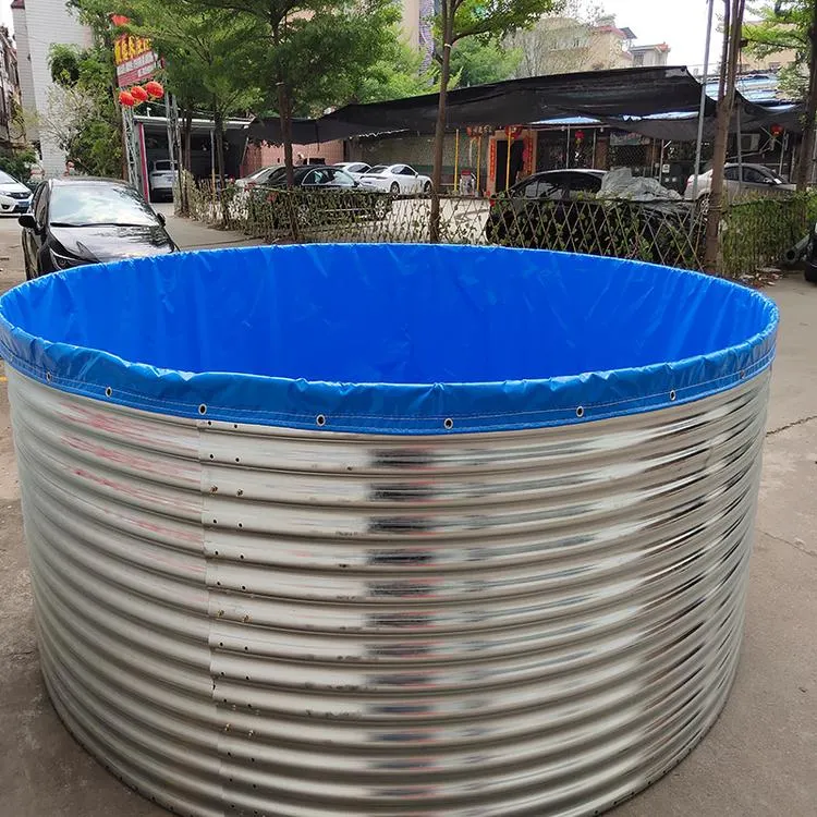 Good Quality Galvanizing Steel Round Fish Pond with PVC Lining