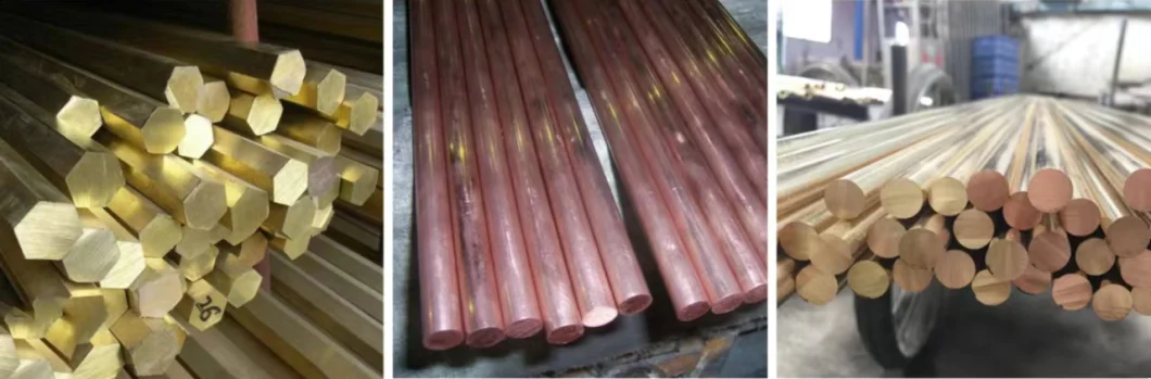 C70620 C71000 Pure Bronze Metal Pure Brass Rod Red Copper Round Bar Customized Copper Bar for Top Quality Fast Delivery