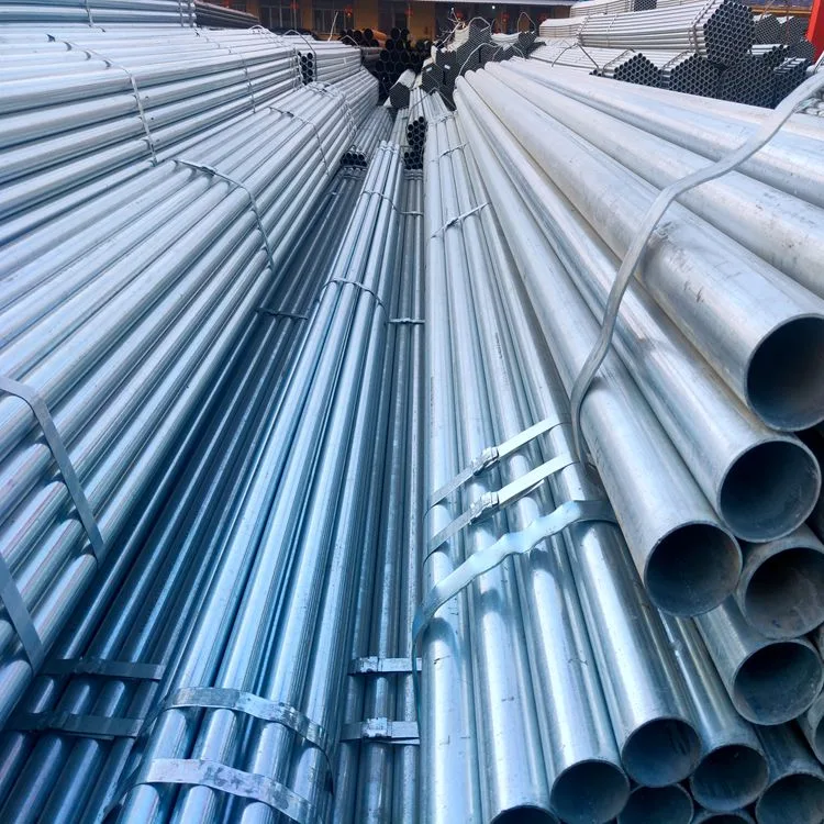 Customized 25.4mm 50.8mm Q235B Galvanized Steel Pipes Gi Round Tubes for Sale