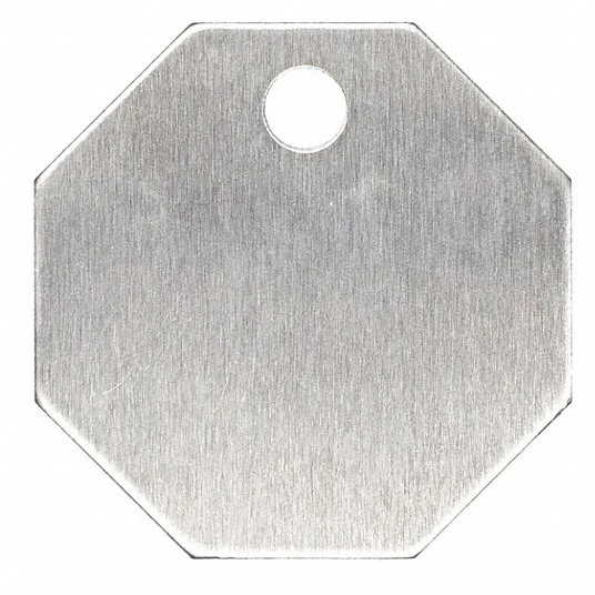 1 1/4&quot; Dia Aluminum Round Hang Tag (20Y562)