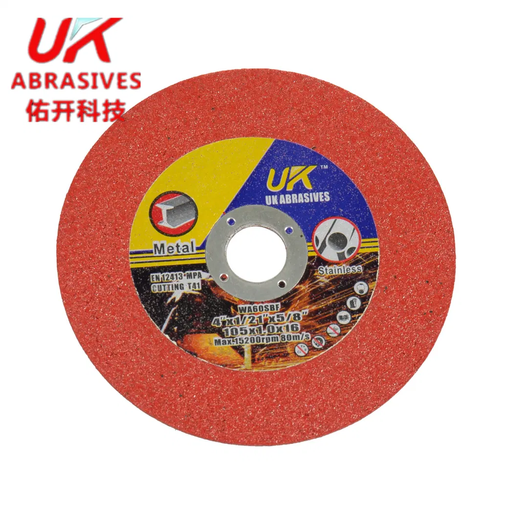 105mm 107mm, 115mm, 125mm 180mm Abrasive Cutting Discs for Metal/Stainless Cutting