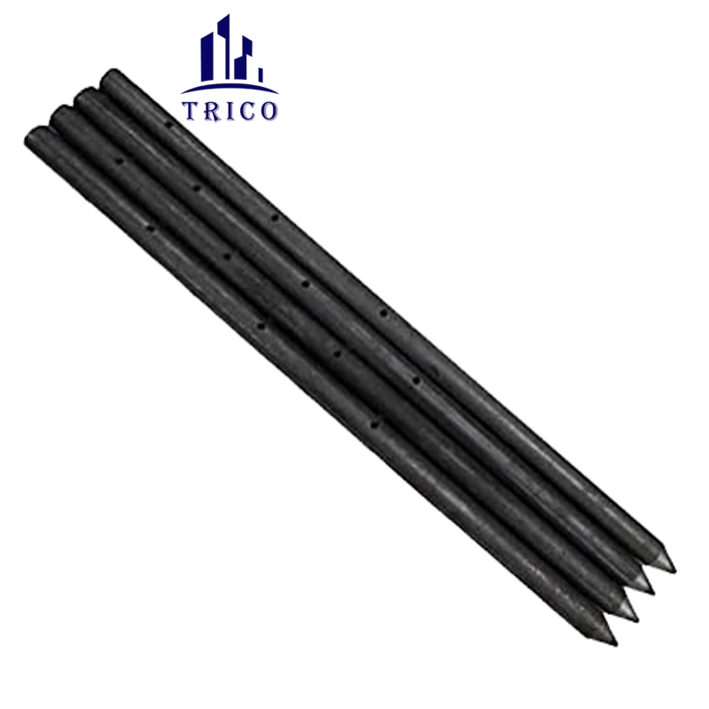 Construction Concrete Form Round/Square/Flat Steel Nail Stake with Holes