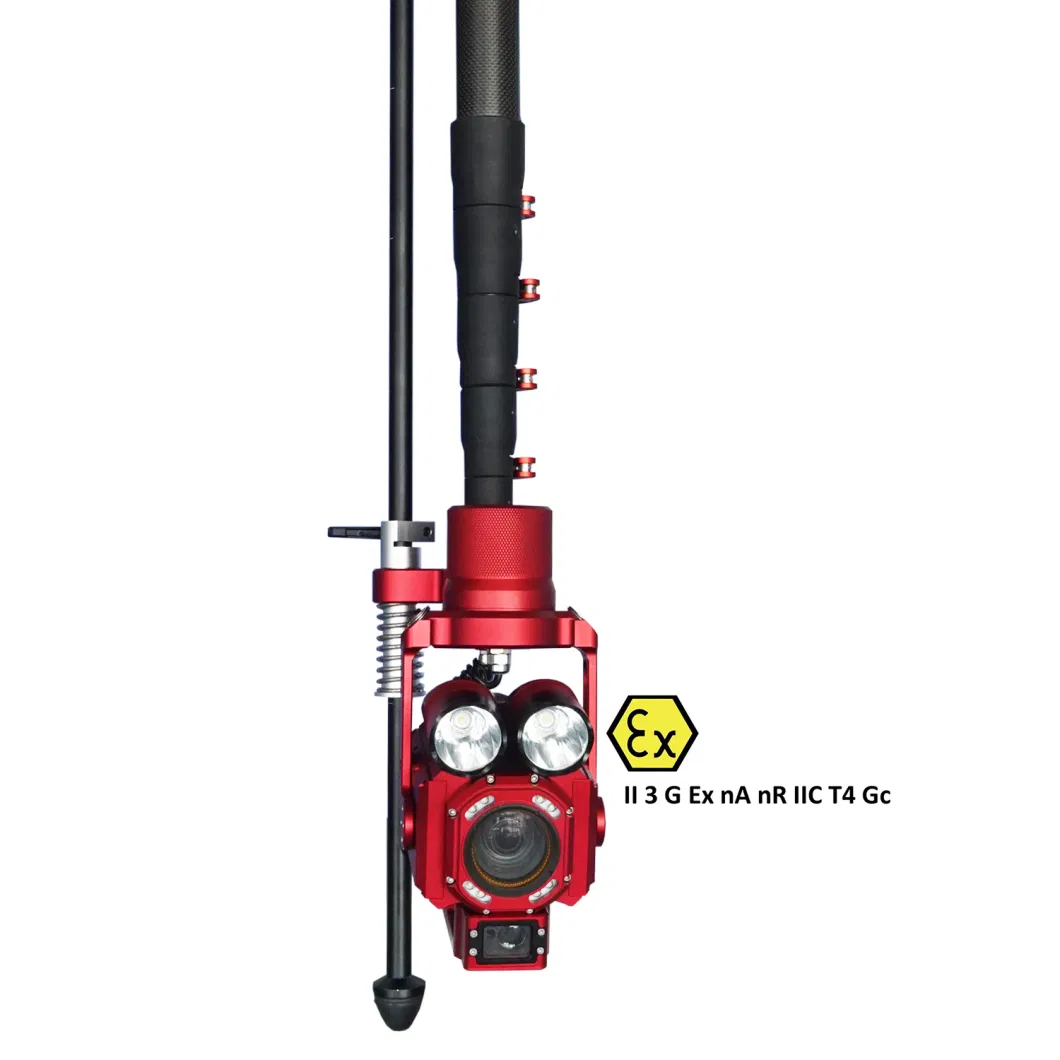 Portable Wireless Manhole Inspection Rod Telescopic HD Pole Camera