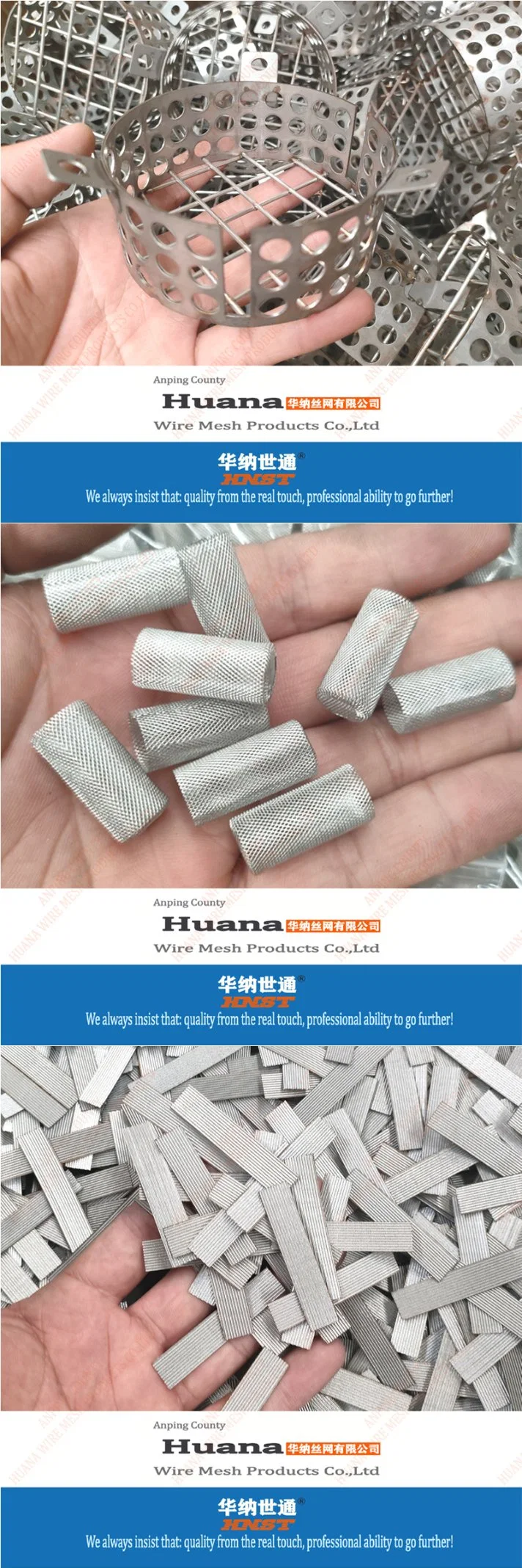 20 30 50 60 100 Mesh Corrosion Resistance Cartridge Screen Wire Mesh Stainless Steel Filter Tube