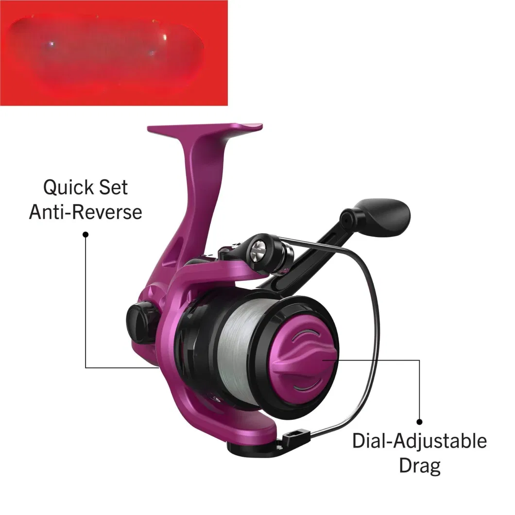 Comfortable EVA Handle Spinning Reel Medium-Light Durable Fiberglass Fishing Rod