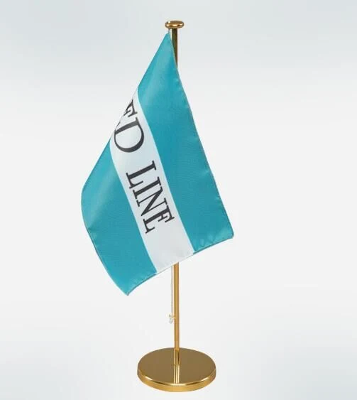 Classical Desk Flag/ Retro Table Flag with Metal Pole Stand