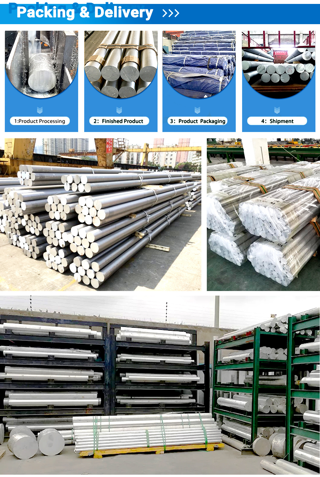 High Strength Hard Aluminum Alloy Rod Extrusion Aluminum Bar