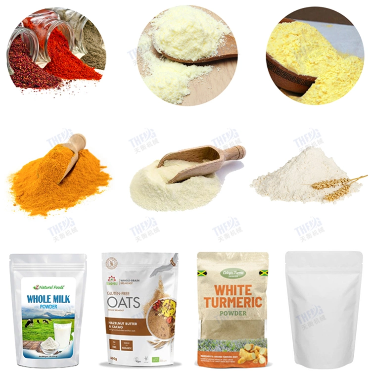 Milk Masala Chili Spices Powder Packing Machine 25kg Form Fill Powder Machine