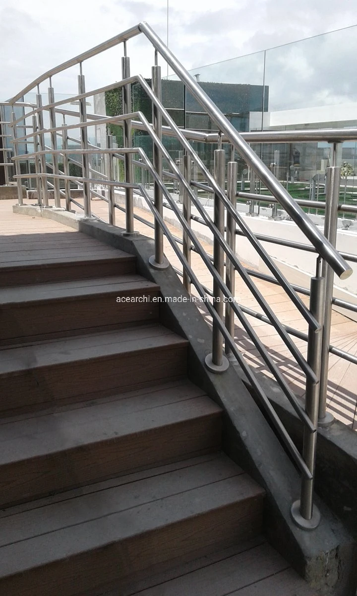 Ace Modern Stainless Steel Railing Solid Bar Infilled Balustrade Design