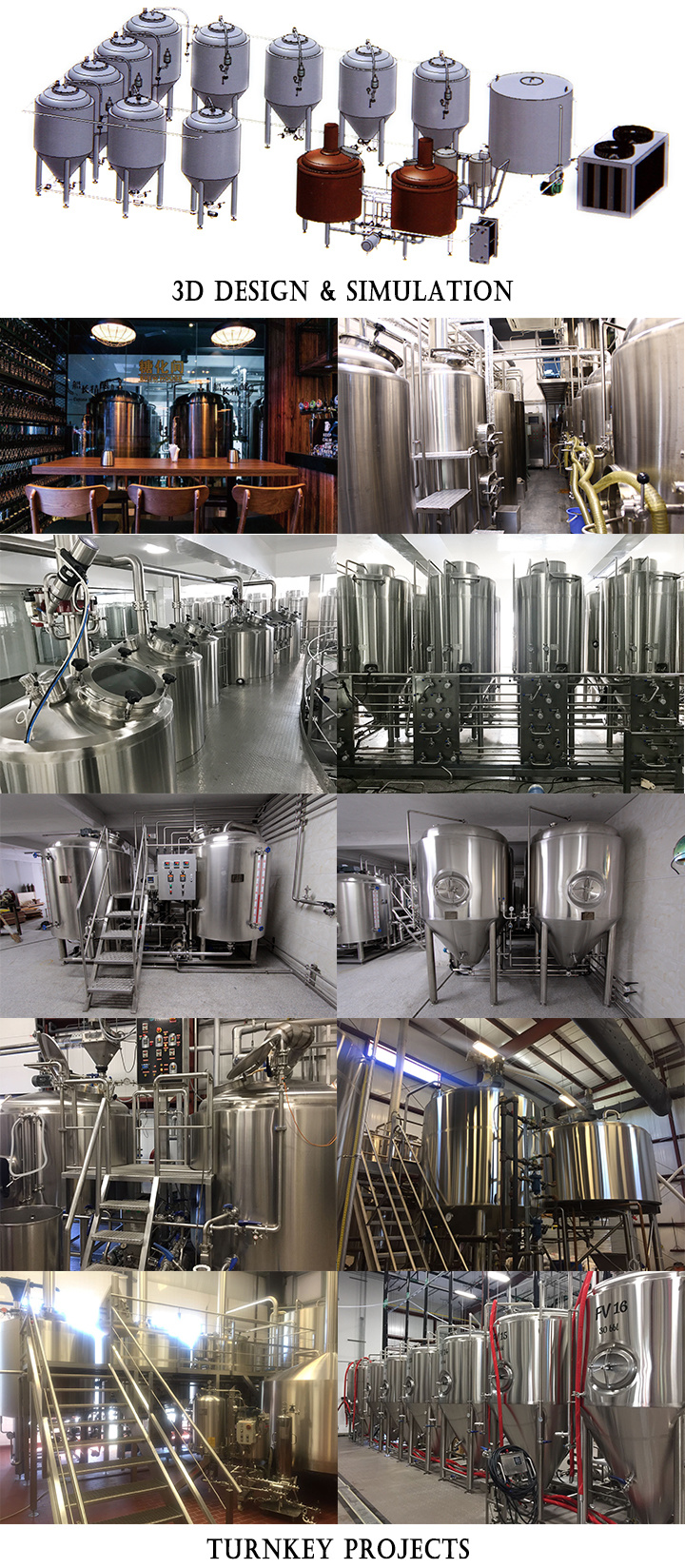 1000L 10hl Pub Stainless Steel Beer Brewing Brewery