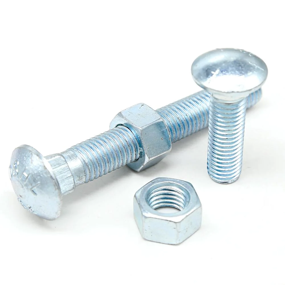 4.8 Galvanised M12 Grade 10.9 Cup Head Carriage Bolt with Nut