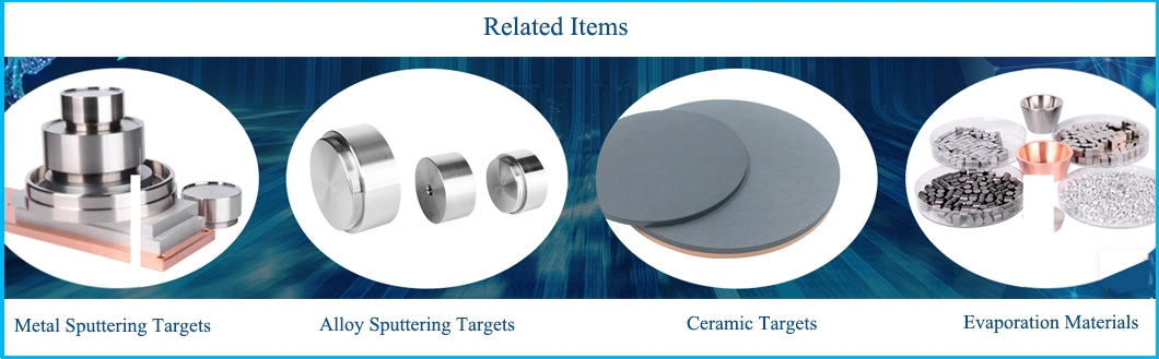 Xinkang PVD Coating Materials Metal Titanium Round Planar Magnetron Sputtering Target