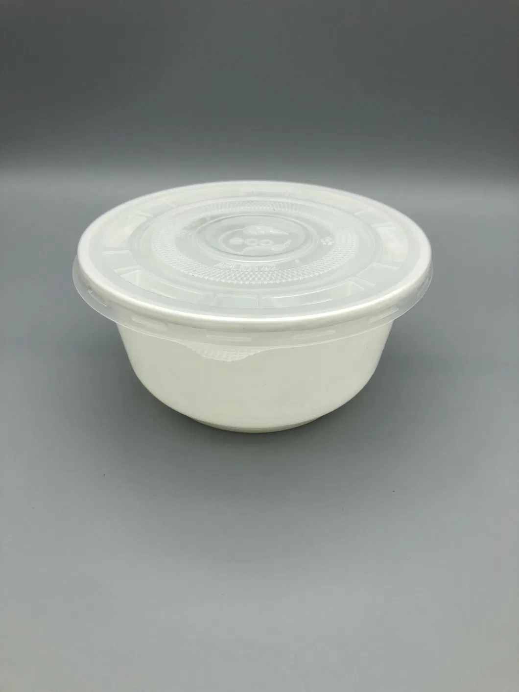 Round Salad Bowl Take out Plastic Box Wherever to Go