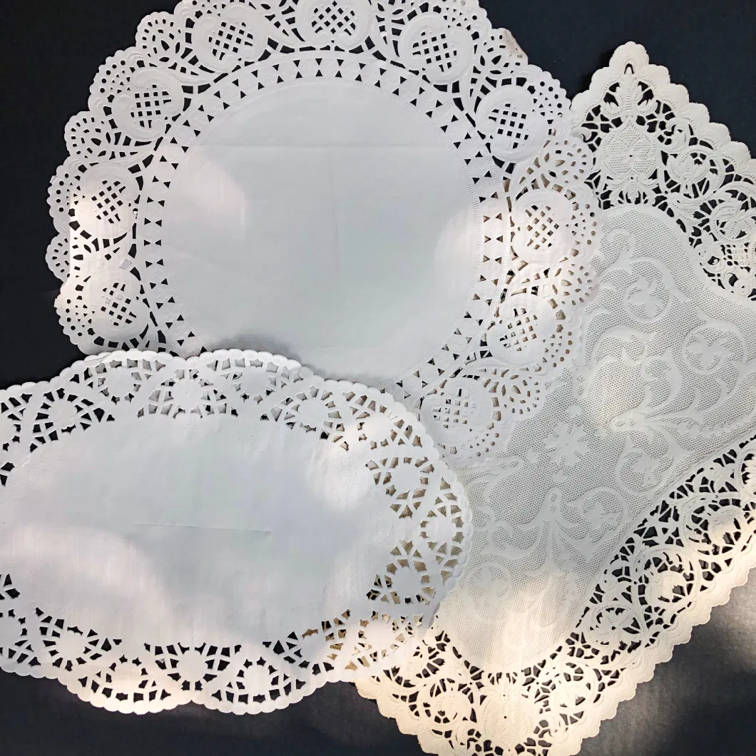 3.5 Inch White Paper Doilies Round Lace Doilies Disposable Cake Paper