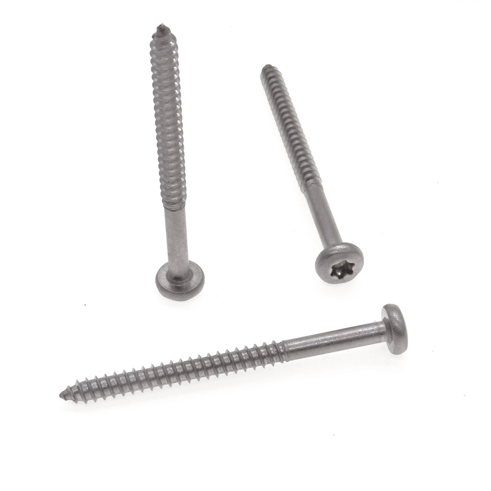 St4*50 Stainless Steel Torx Pan/Round Head Half Thread/Tooth Self-Tapping/Wood Screw