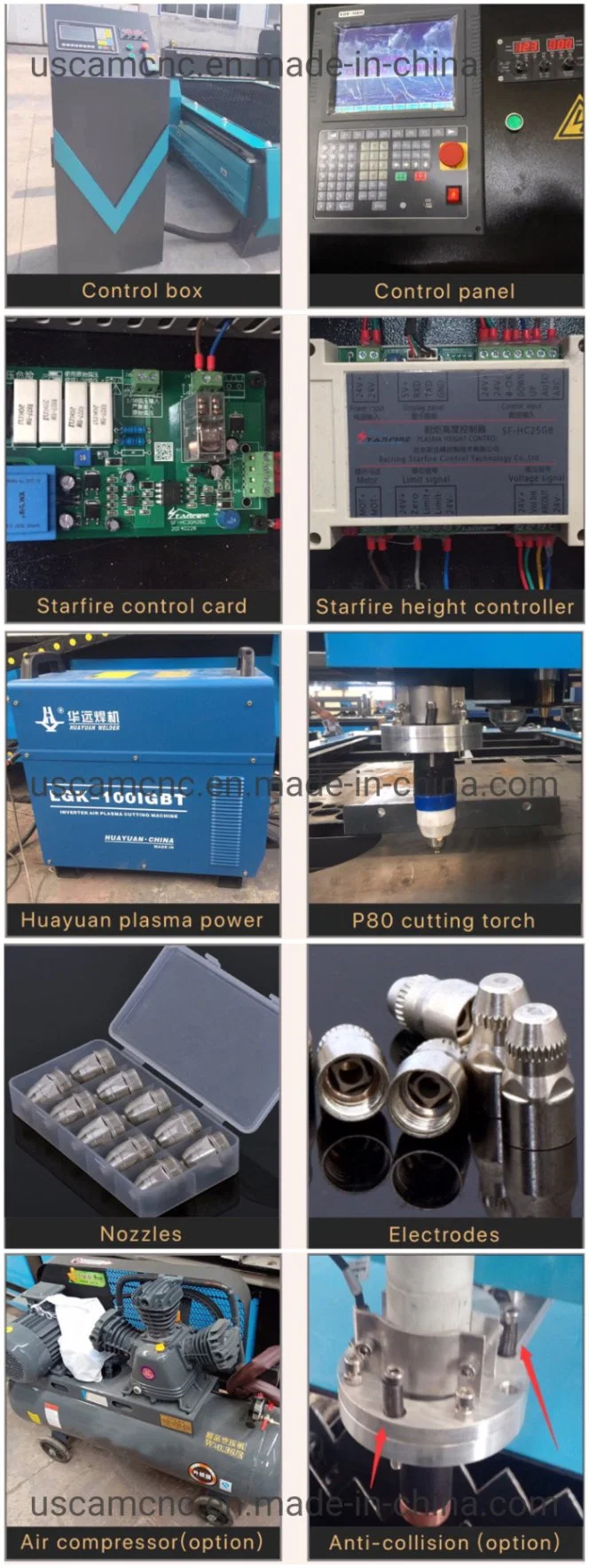 CNC Plasma Drilling Steel Holes and Cutting Stainless Steel Plate Sheets Machine