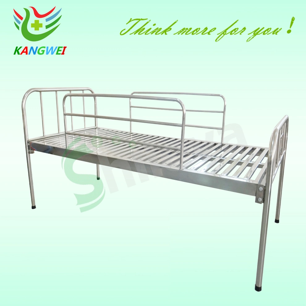 Hospital Furniture Stainless Steel Flat Bed Medical Bed Slv-B4001s