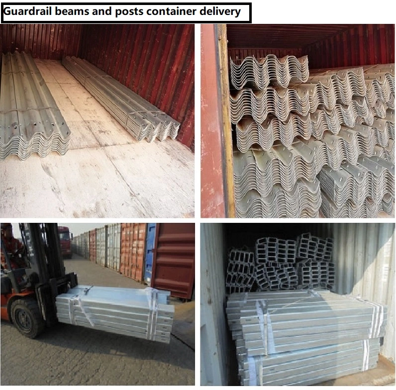 Corrugated Beam Highway Guardrail W Beam Guardrail Dimensions