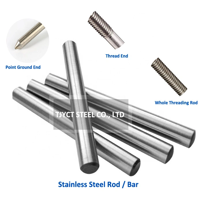 304 304f 201 304 316 Stainless Round Square Hex Flat Steel Rod and Bar