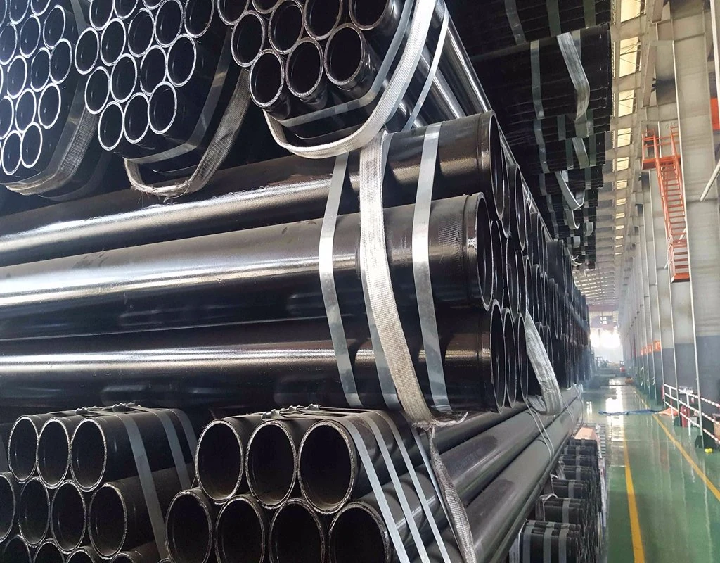 ASTM A53m Gr. B Black Round Mild Steel Pipes Carbon Steel Pipe Raw Materials Iron Tube