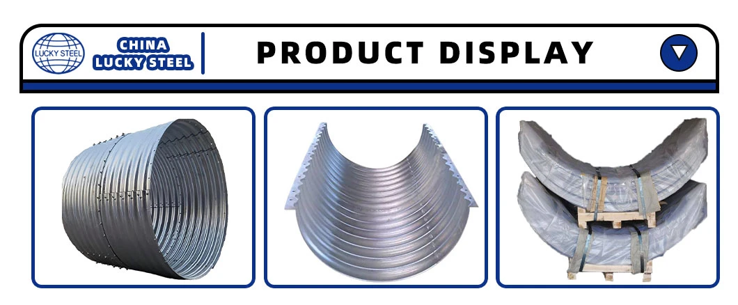 900mm Diameter Flanged Semicircular Corrugated Steel Culvert