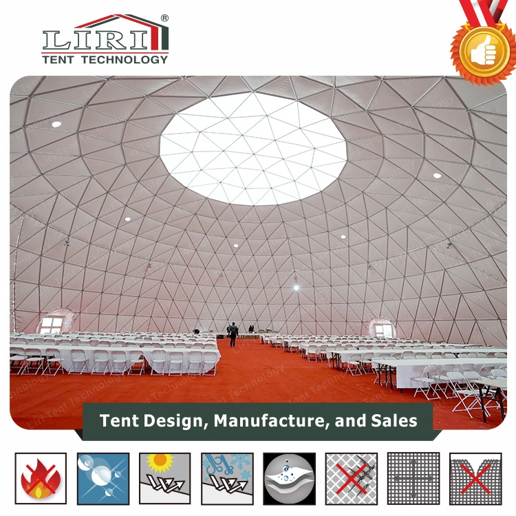 Outdoor Opaque Transparent Geodesic Dome Tents PVC Inflatable Dome Tent