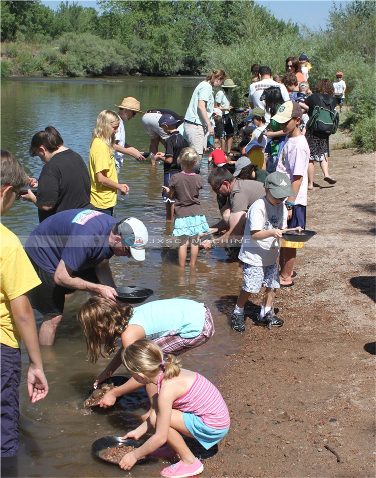 Round Plastic Gold Panning Equipment Plastic Gold Wash Pan