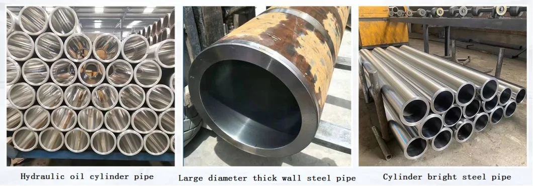 Telescopic Hydraulic Cylinder Barrel St52 Hard Chrome Plated Seamless Honed Tube